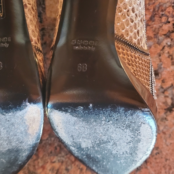 Gucci Snakeskin High Heels 38 - Picture 7 of 7